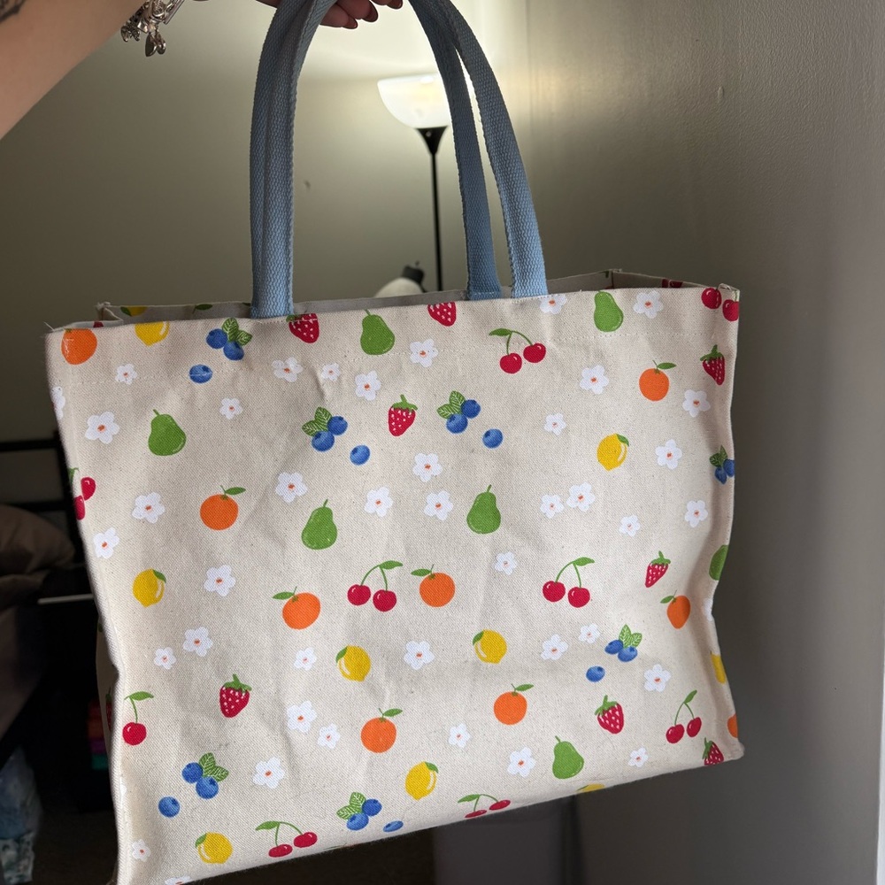 Colorful Fruit Pattern Tote Bag